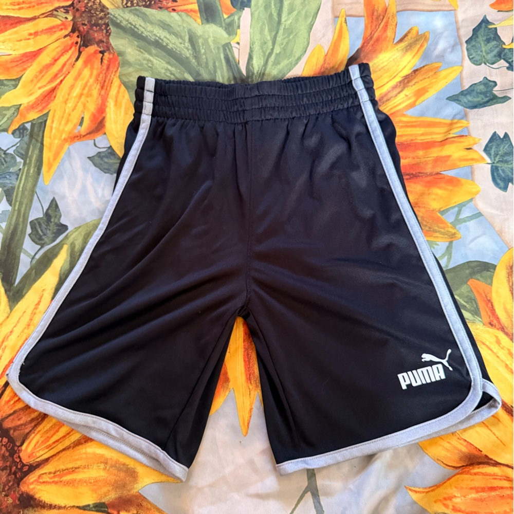 Puma Women's Black Shorts with Gray Trim